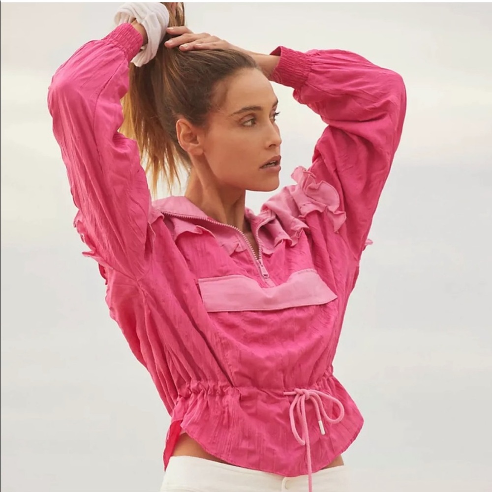 Free People Let’s Go Out Pullover Azalea Combo
